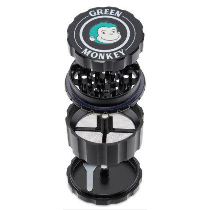 Green Monkey Grinder - Javan - 63mm - Various Colors - (1 Count)-Grinders-MJ Wholesale