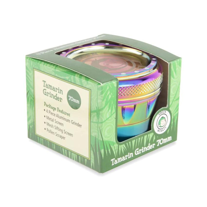 Green Monkey Grinder - Tamarin - 70mm - Various Colors - (1 Count)-Grinders-MJ Wholesale