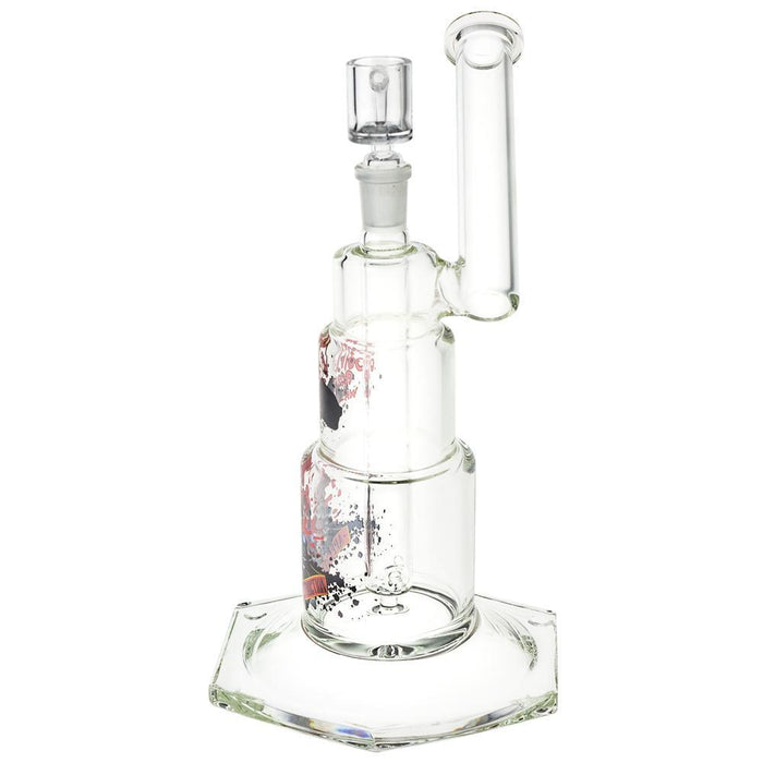 Gun's N' Roses-"Appetite For Destruction"-10"-Hex Base-Dab Rig-1 Count-Hand Pipes, Rigs, & Bubblers