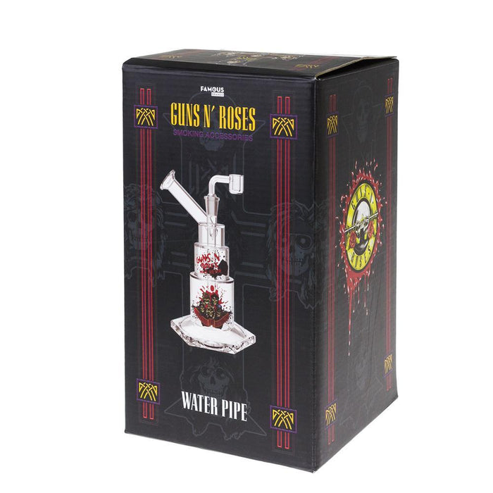 Gun's N' Roses-"Appetite For Destruction"-10"-Hex Base-Dab Rig-1 Count-Hand Pipes, Rigs, & Bubblers