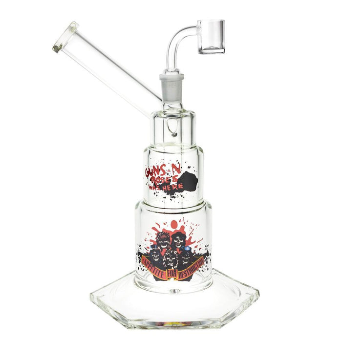 Gun's N' Roses-"Appetite For Destruction"-10"-Hex Base-Dab Rig-1 Count-Hand Pipes, Rigs, & Bubblers