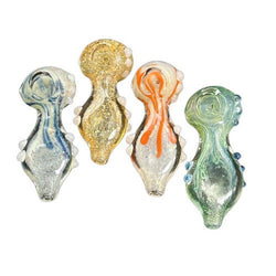 Half Twisted Body Hand Pipe - Design May Vary - (1 Count)-Hand Glass, Rigs, & Bubblers