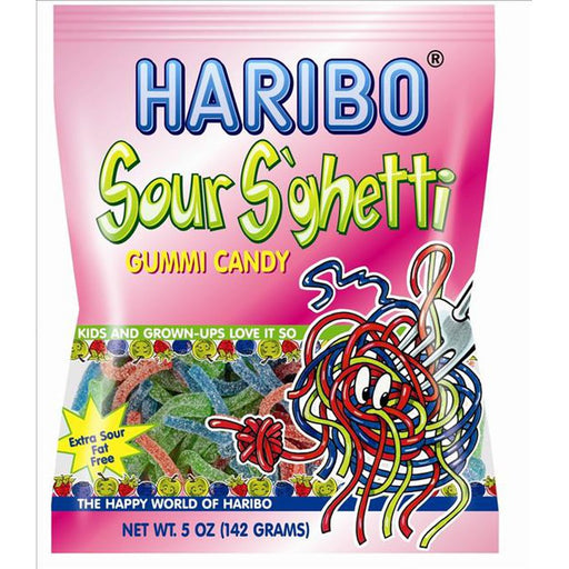 Haribo Sour S'ghetti Gummy Candy - (3 Count)-Exotic Snacks
