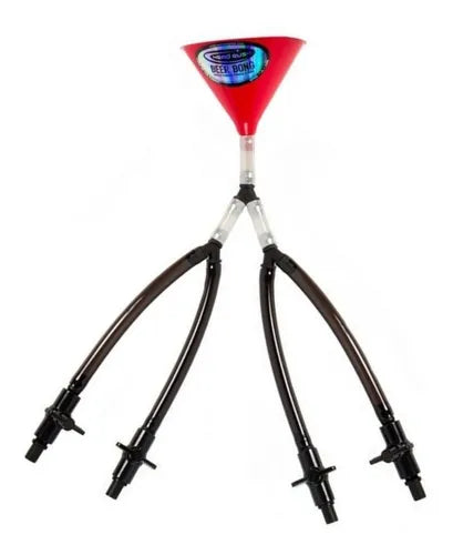 HEAD RUSH Beer Bong - 4 Way Series With Valves - (1 Count)-Novelty, Hats & Clothing