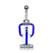 Hemper 10" Cyberpunk XL Glass Bubbler Waterpipe - Blue XL - (1 Count)-Hand Pipes, Rigs, & Bubblers