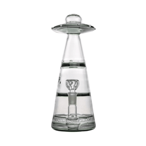 Hemper 10" Mothership UFO Glass Bubbler - Various Colors - (1 Count)-Hand Pipes, Rigs, & Bubblers