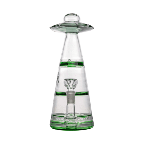 Hemper 10" Mothership UFO Glass Bubbler - Various Colors - (1 Count)-Hand Pipes, Rigs, & Bubblers