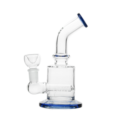 Hemper 6" X CustomGrow420 Inline Glass Perc - Various Colors - (1 Count)-Hand Glass, Rigs, & Bubblers