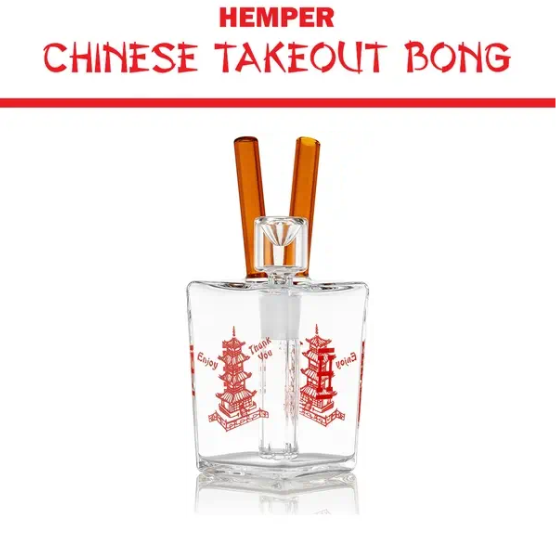 Hemper 7" Chinese Takeout Bong - (1 Count)-Hand Pipes, Rigs, & Bubblers