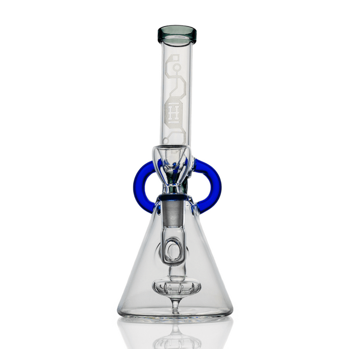 HEMPER 7" Cyberpunk Bong - Blue or Green - (1 Count)-Hand Pipes, Rigs, & Bubblers
