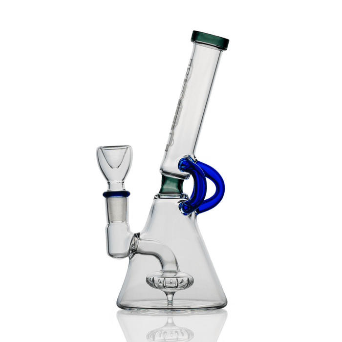 HEMPER 7" Cyberpunk Bong - Blue or Green - (1 Count)-Hand Pipes, Rigs, & Bubblers