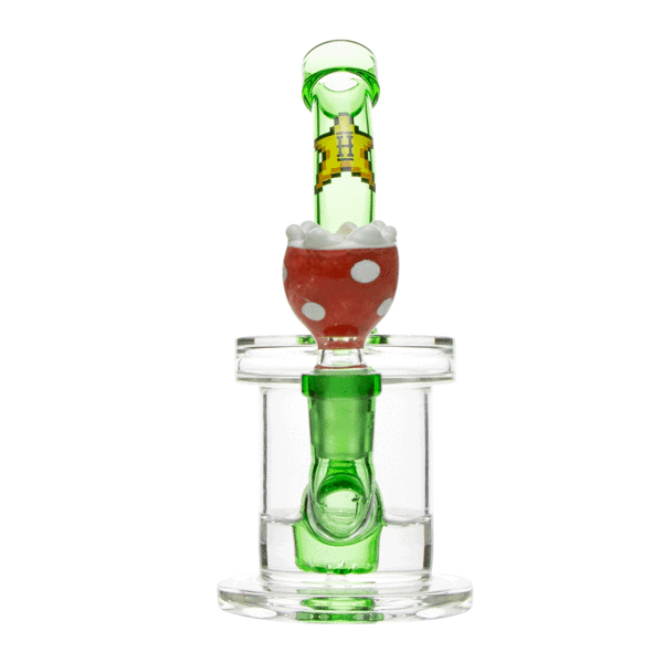 Hemper 7" Gaming Water Bubbler With Strawberry Bowl Small - (1 Count, 3 Count OR 6 Count)-Hand Pipes, Rigs, & Bubblers