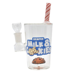 Hemper 7" Milk and Cookies Bong - (1 Count)-Hand Pipes, Rigs, & Bubblers