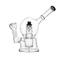 Hemper 7" Snow Globe Bubbler Waterpipe - Various Colors - (1 Count)-Hand Pipes, Rigs, & Bubblers