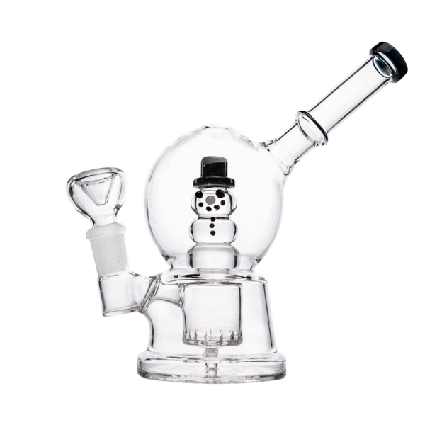 Hemper 7" Snow Globe Bubbler Waterpipe - Various Colors - (1 Count)-Hand Pipes, Rigs, & Bubblers