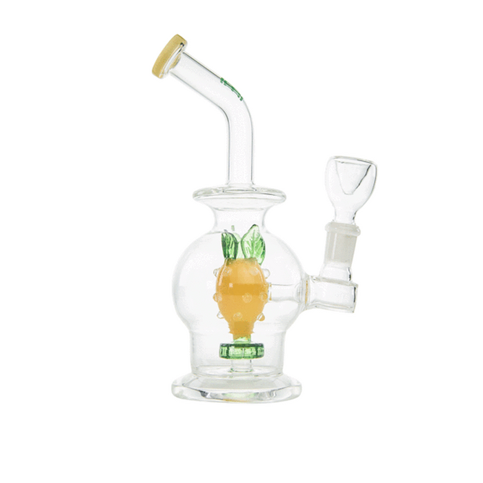 Hemper 7" V2 Pineapple Water Bubbler Waterpipe - (1 Count)-Hand Pipes, Rigs, & Bubblers