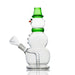 Hemper 8" Snowman Mini Water Bubbler Waterpipe - Various Colors - (1 Count)-Hand Pipes, Rigs, & Bubblers