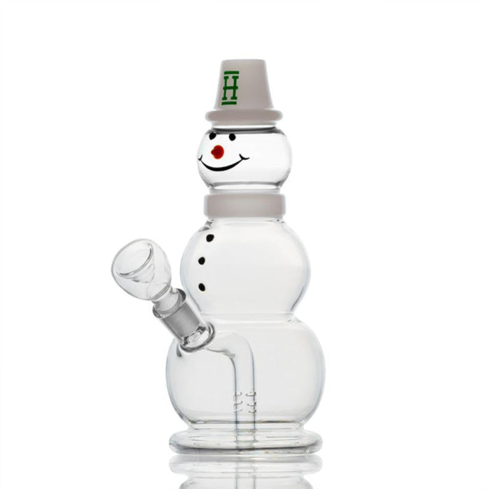 Hemper 8" Snowman Mini Water Bubbler Waterpipe - Various Colors - (1 Count)-Hand Pipes, Rigs, & Bubblers