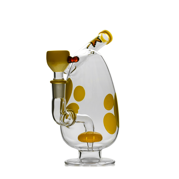 Hemper 9" Spotted Egg XL Water Bubbler - (1 Count)-Hand Pipes, Rigs, & Bubblers