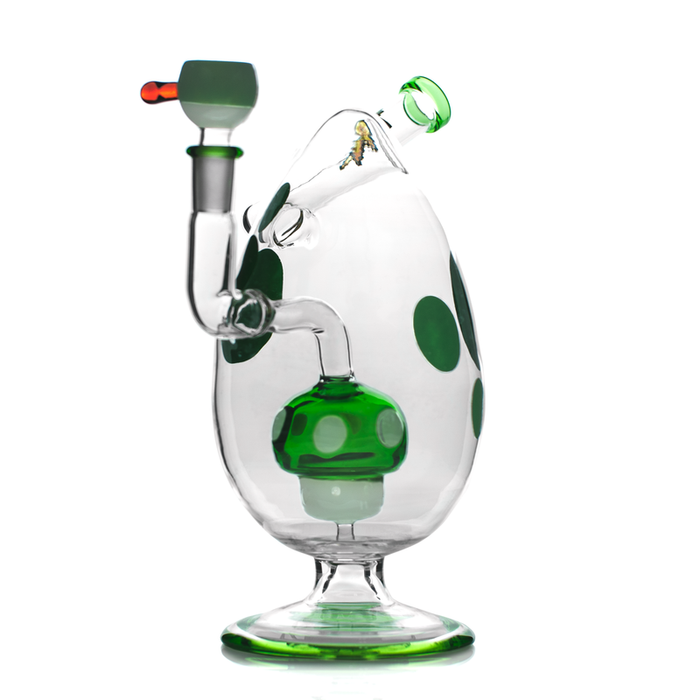 Hemper 9" Spotted Egg XL Water Bubbler Waterpipe - (1 Count)-Hand Pipes, Rigs, & Bubblers