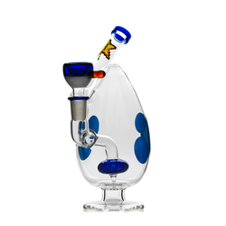 Hemper 9" Spotted Egg XL Water Bubbler Waterpipe - (1 Count)-Hand Pipes, Rigs, & Bubblers