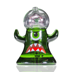 Hemper - Dankenstein Monster Glass Bubbler Waterpipe - Various Colors - (1 Count)-Hand Pipes, Rigs, & Bubblers