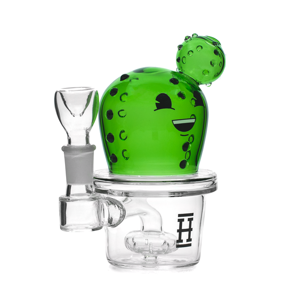 Hemper Happy Cactus V2 Bubbler Waterpipe - (1, 3, or 6 Count)-Hand Pipes, Rigs, & Bubblers