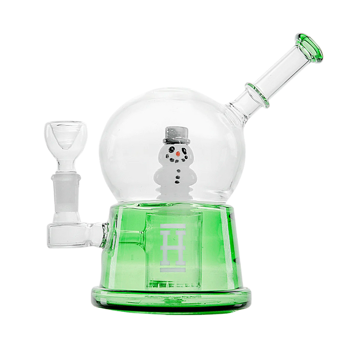 Hemper Snow Globe 8" Water Bubbler XL - Various Colors - (1 Count)-Hand Glass, Rigs, & Bubblers