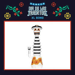 Hemper XL Dia De Los Muertos Bong - (1 Count)-Hand Pipes, Rigs, & Bubblers