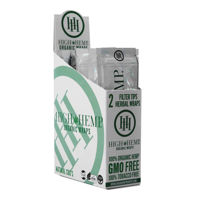 High Hemp Organic Wraps - Various Flavors - (25 Packs Per Display)-Papers and Cones