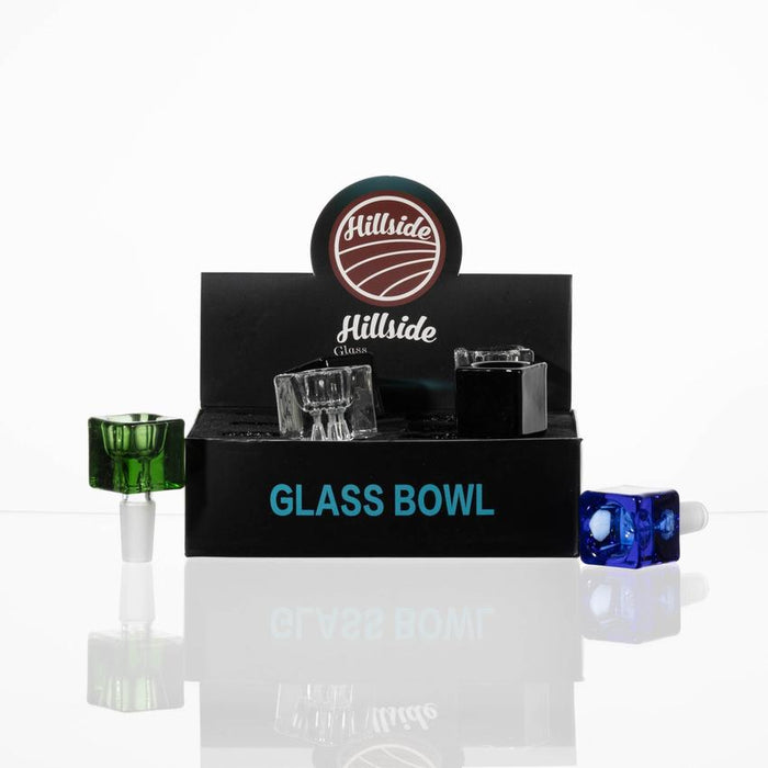 Hillside 14mm Male Cubed Bowl Display - (6 Count)-Hand Pipes, Rigs, & Bubblers
