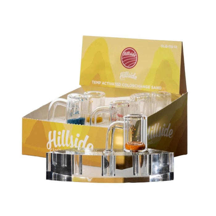 Hillside 14mm Male Sand Quartz Banger - Color May Vary - (6 Count Display)-Hand Pipes, Rigs, & Bubblers