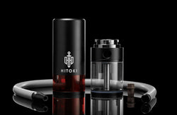 Hitoki - The Trident Laser Water Pipe - Black - 1 Count-Hand Glass, Rigs, & Bubblers