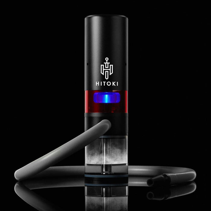 Hitoki - The Trident Laser Water Pipe - Black - 1 Count-Hand Glass, Rigs, & Bubblers