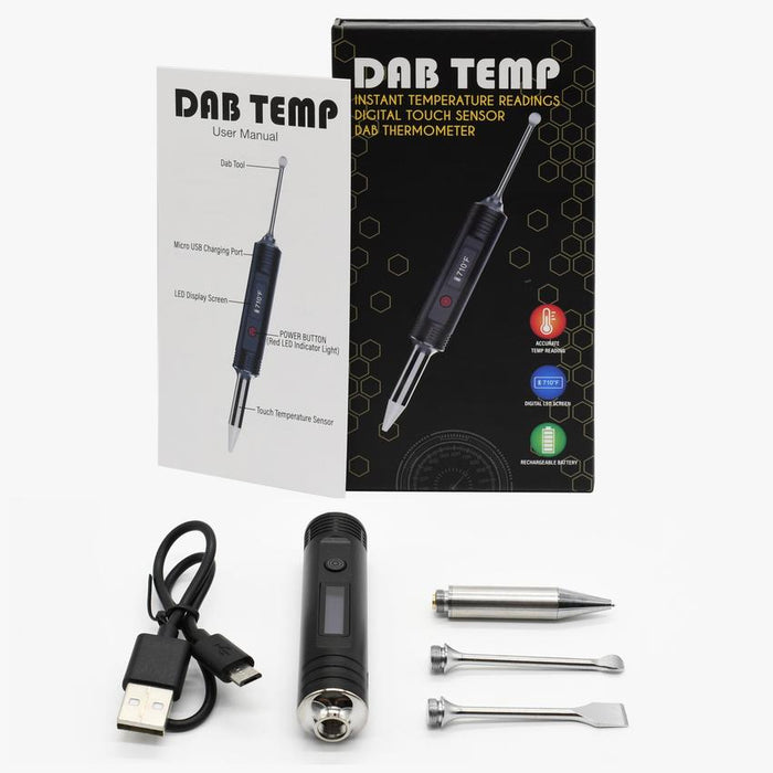 HoneyStick Ripper E Rig for Dabs Concentrate and Dry Herbs Vaporizer with Dab Temp - (1 Count)-Vaporizers, E-Cigs, and Batteries