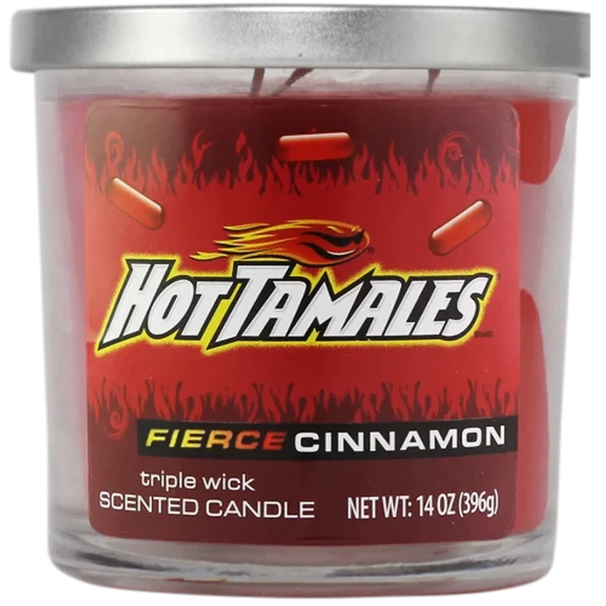 Hot Tamale Candy 14oz 3 Wick Candles Cinnamon Scented Various Cou — Mj Wholesale