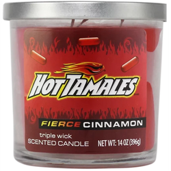 Hot Tamale Candy 14oz 3 Wick Candles - Cinnamon Scented - (Various Count)-Air Fresheners & Candles