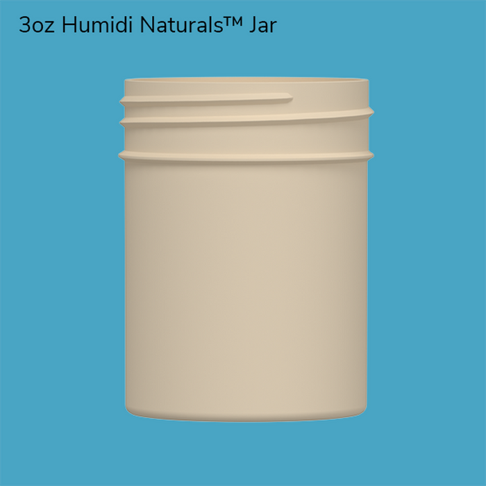 Humidi.co 3oz Plastic Jar - Sustainable & Compostable - Lids Not Included - (280 Count Per Case)-Plastic Jars