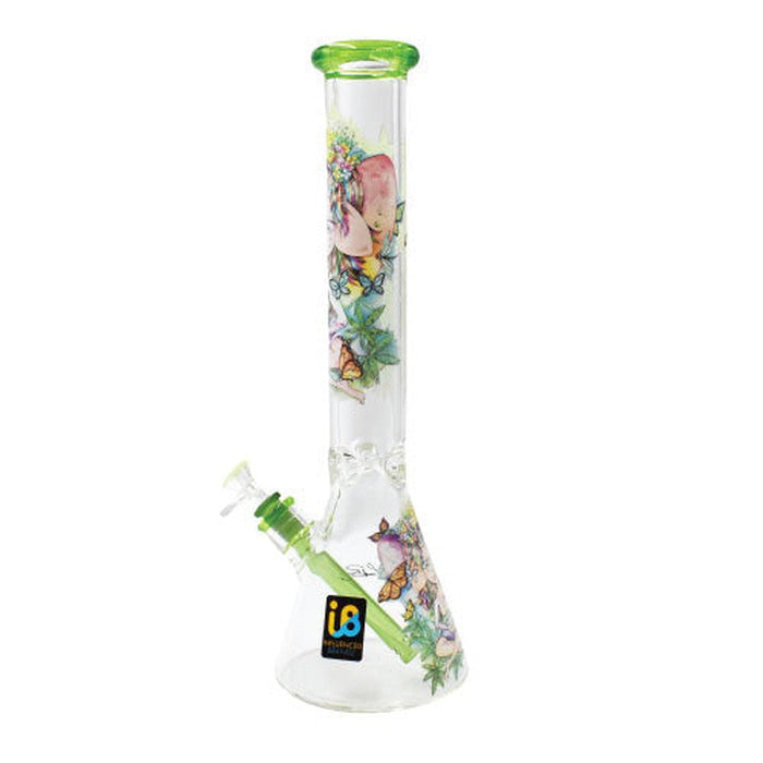 Influenced Brandz X Linda Biggs 15" Beaker Bong - Design May Vary - (1 Count)-Hand Pipes, Rigs, & Bubblers