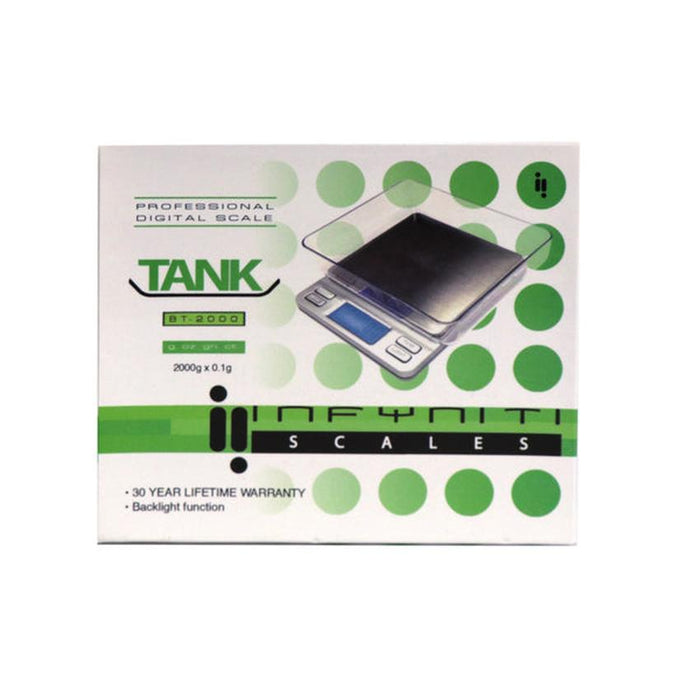 Infyniti Scales Tank Digital Scale Bt-2000 2000g X 0.1g silver-Scales & Calibration Weights