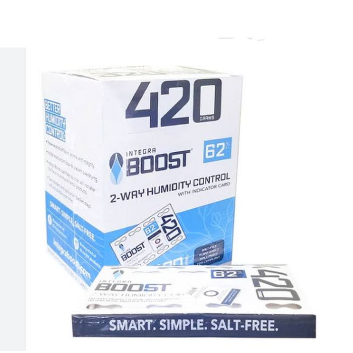 Integra Boost 420g RH 62% Humidity Pack - Individually Wrapped - (5 Count Display)-Humidity Packs