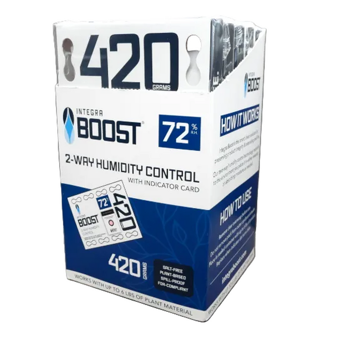 Integra Boost 420g RH 72% Humidity Pack - Individually Wrapped - (5 Count Display)-Humidity Packs