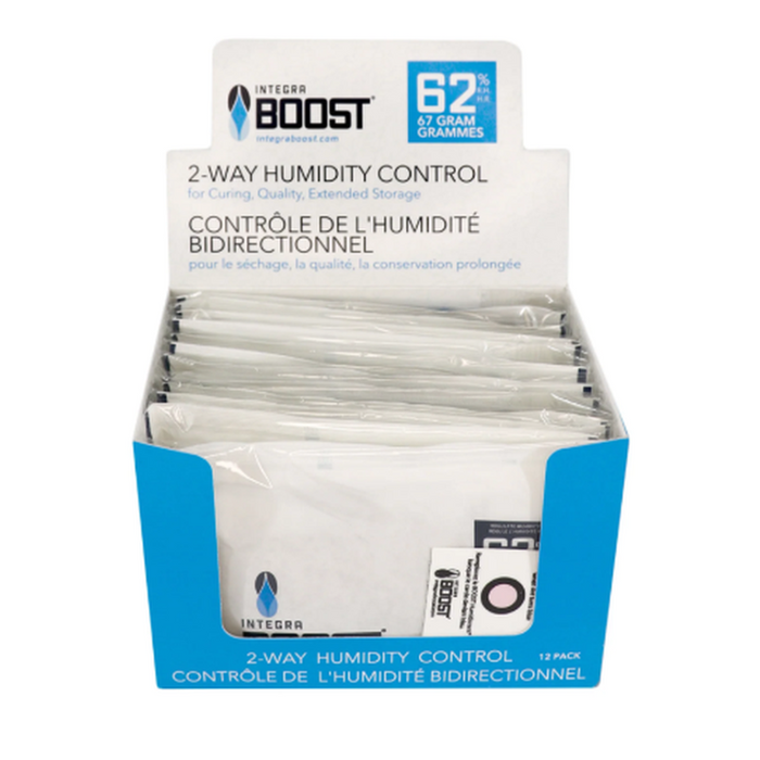Integra Boost 67g RH 62% Humidity Pack - Individually Wrapped - (12 Count Display)-Humidity Packs
