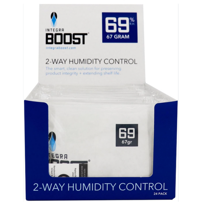 Integra Boost 67g RH 69% Humidity Pack - Individually Wrapped - (12 Count Display)-Humidity Packs