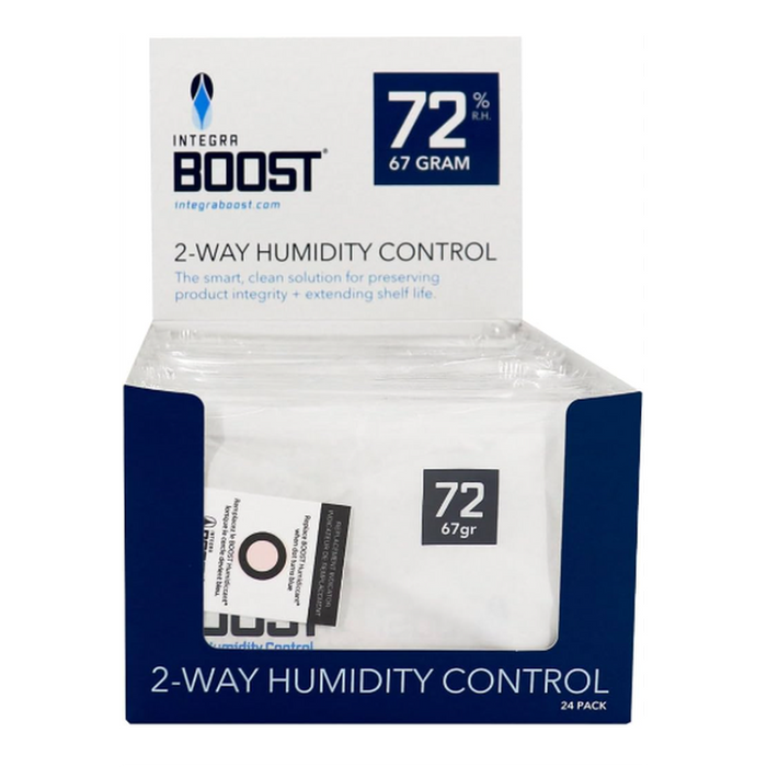Integra Boost 67g RH 72% Humidity Pack - Individually Wrapped - (24 Count Display)-Humidity Packs