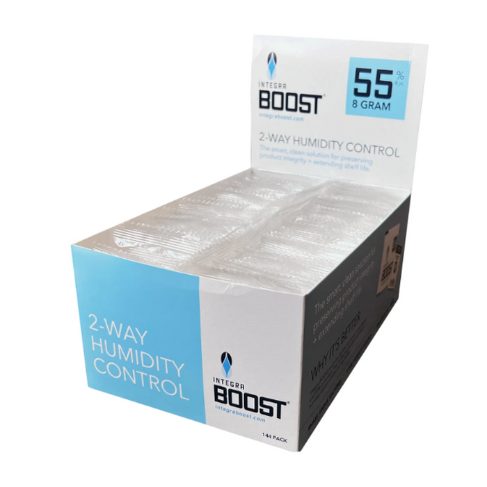 Integra Boost 8g RH 55% Humidity Pack - Individually Wrapped - (144 Count Display)-Humidity Packs
