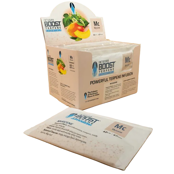 Integra Boost Terpene 67g – Myrcene at 62% Humidity Pack - Individually Wrapped - (12 Count Display)-Humidity Packs