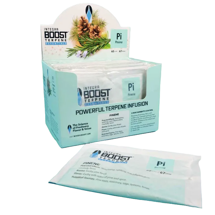 Integra Boost Terpene 67g – Pinene at 62% Humidity Pack - Individually Wrapped - (12 Count Display)-Humidity Packs