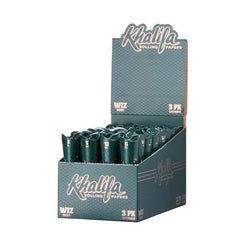 Khalifa Rolling Papers Display - 3 PK Cones - 109mm Wiz Size - (32 Count Display)-Papers and Cones