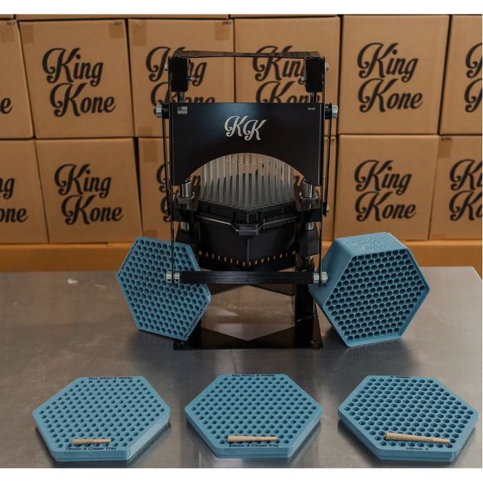 King Kone Closer Machine - Professional Pre Roll Cone Sealer with 109mm Receiving Tray-Processing and Handling Supplies